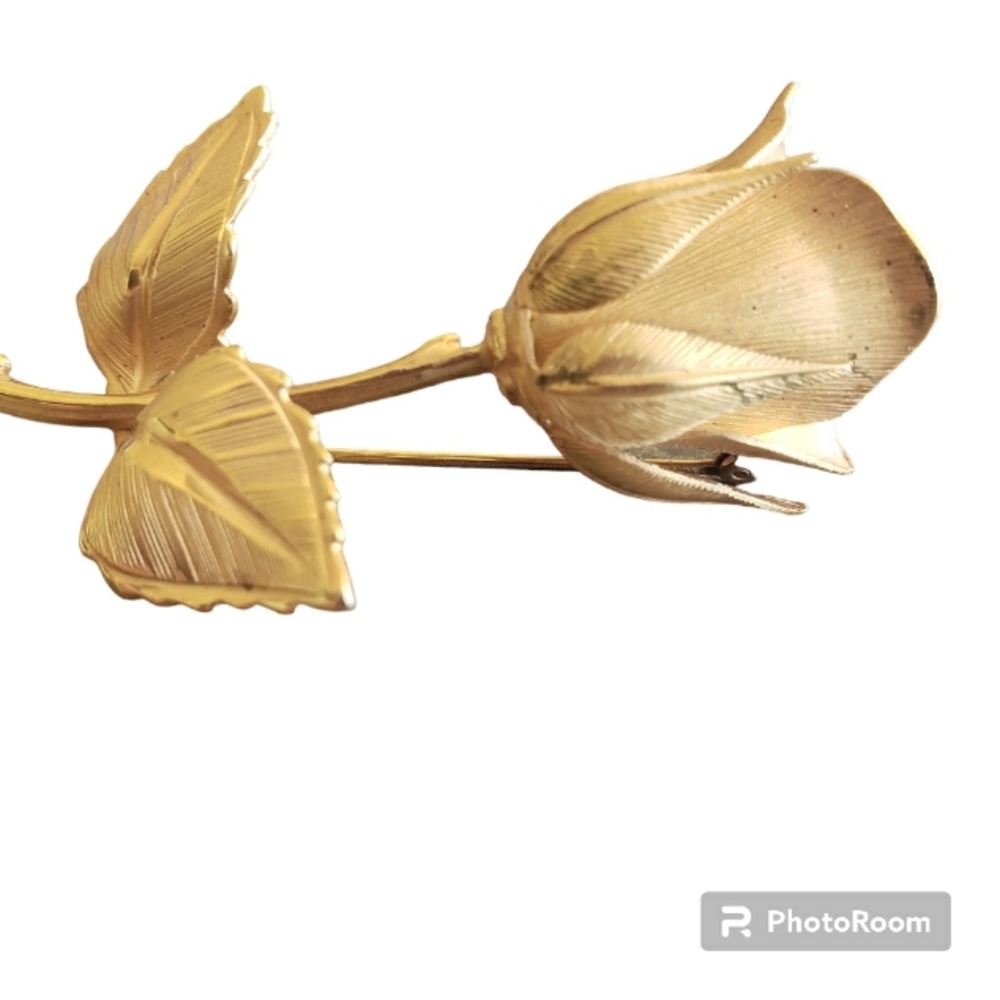 Giovanni Rose of Christ Brooch Gold Pin - Picture 5 of 9